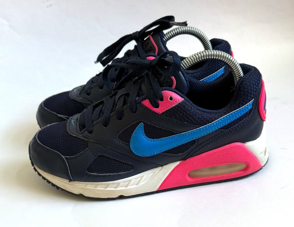 Nike Air Max Sneakers Navy Blue Pink Size Youth 4